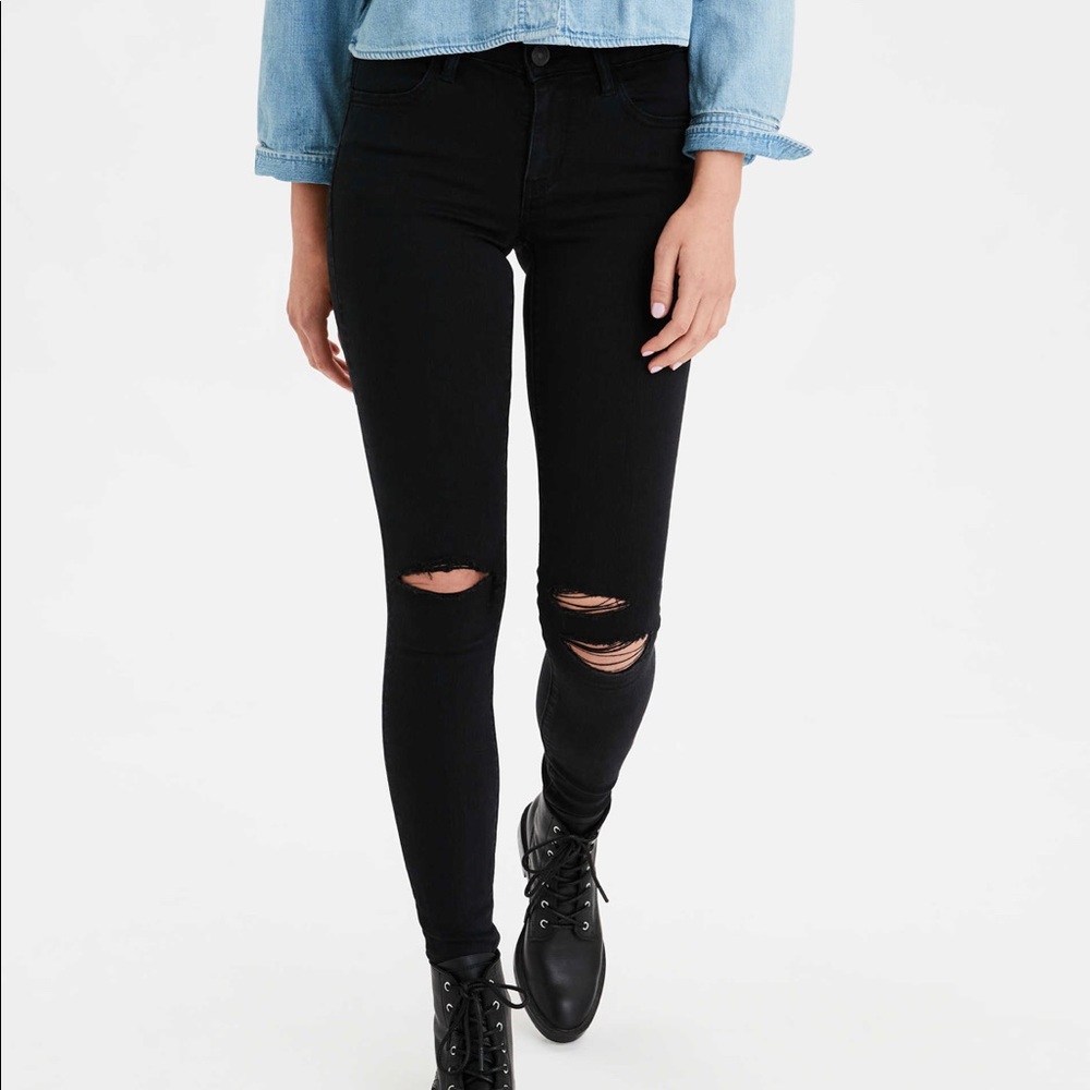 American Eagle Black Jegging, Size 24
